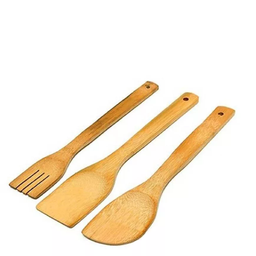 کفگیر چوبی کد AR92 مجموعه 3 عددی