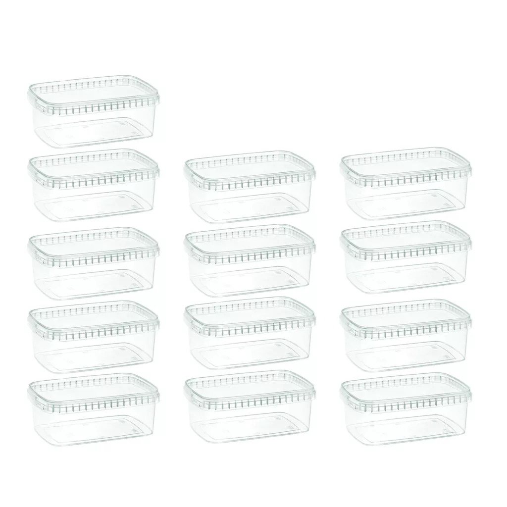ظرف نگهدارنده طب پلاستیک مدل 1000C بسته 13 عددی