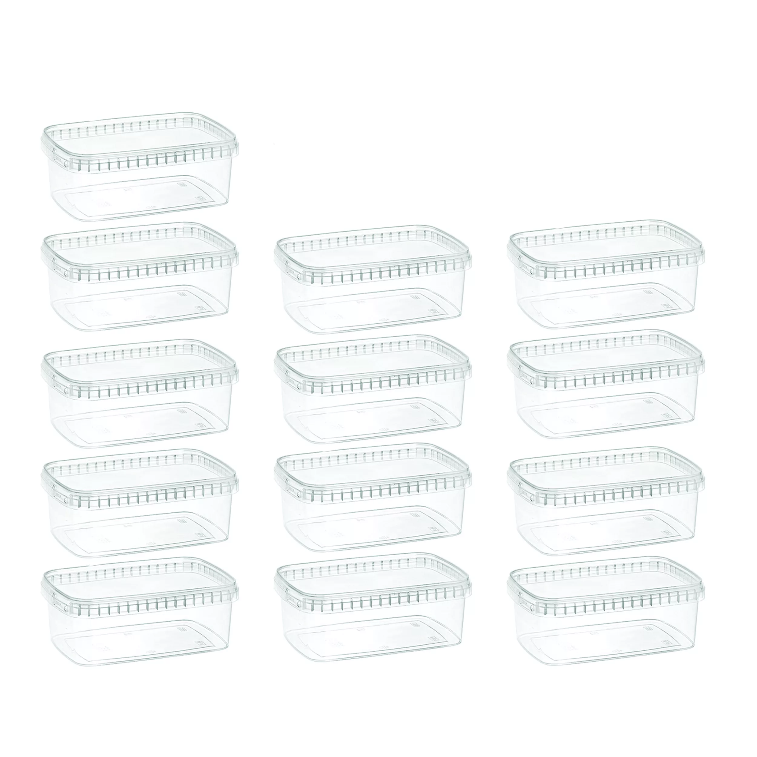 ظرف نگهدارنده طب پلاستیک مدل 1000C بسته 13 عددی