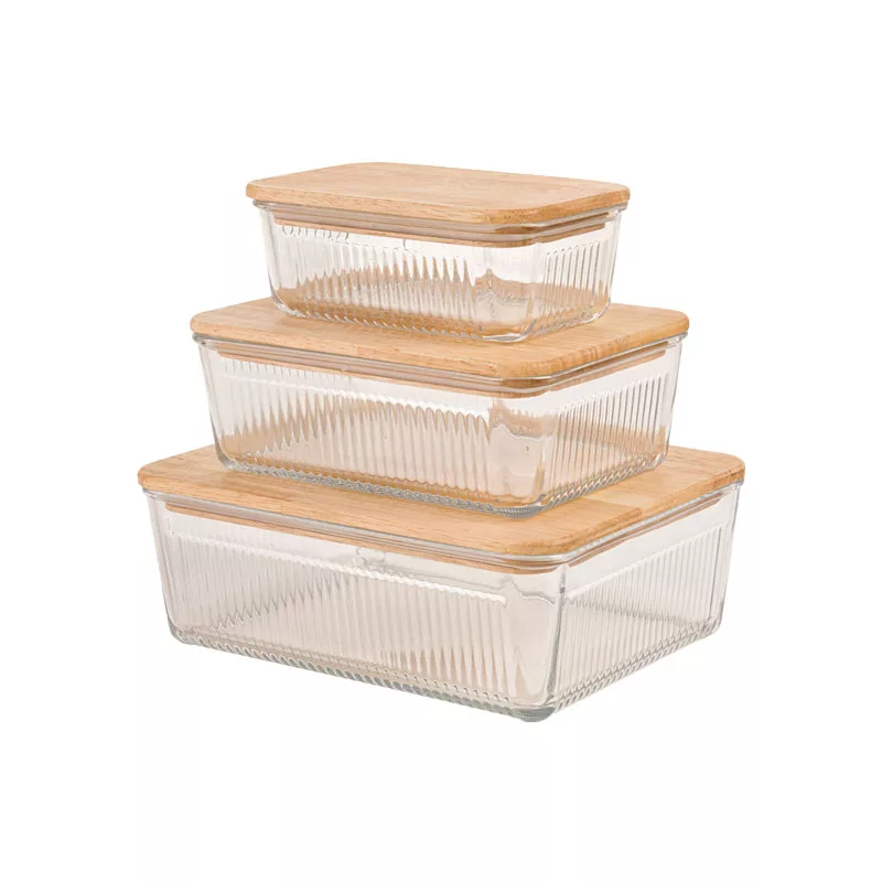 ظرف نگهدارنده لیمون مدل مستطیل کد 2211 بسته 3 عددی