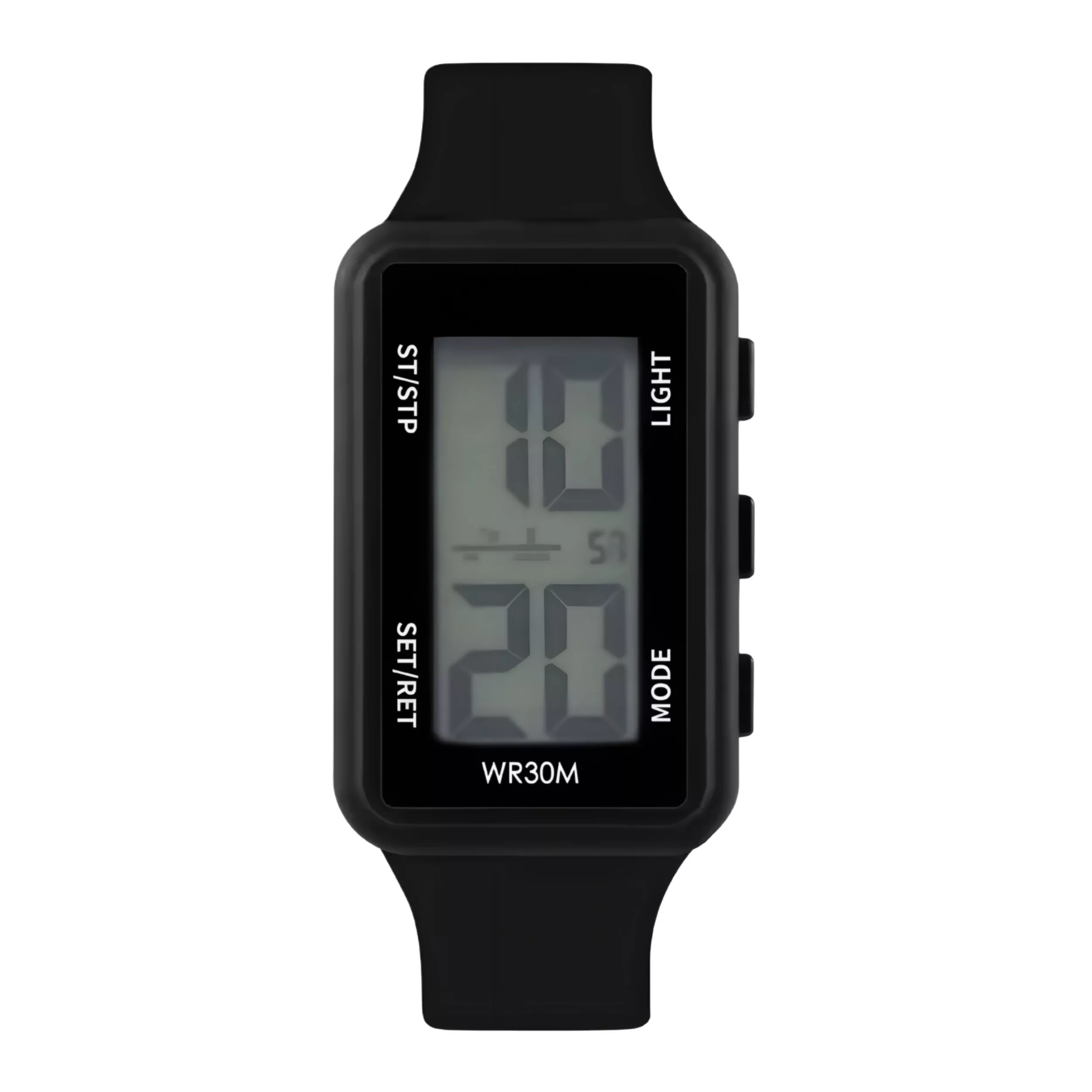 ساعت مچی دیجیتال مدل تک زمانه بند رابر کرنوگراف ضد آب استخری کد ۱