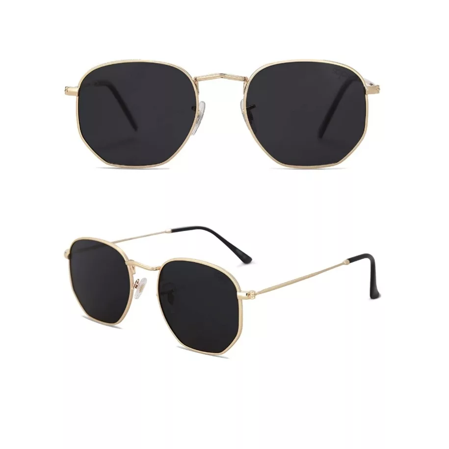 عینک آفتابی مدل فلزی چند ضلعی