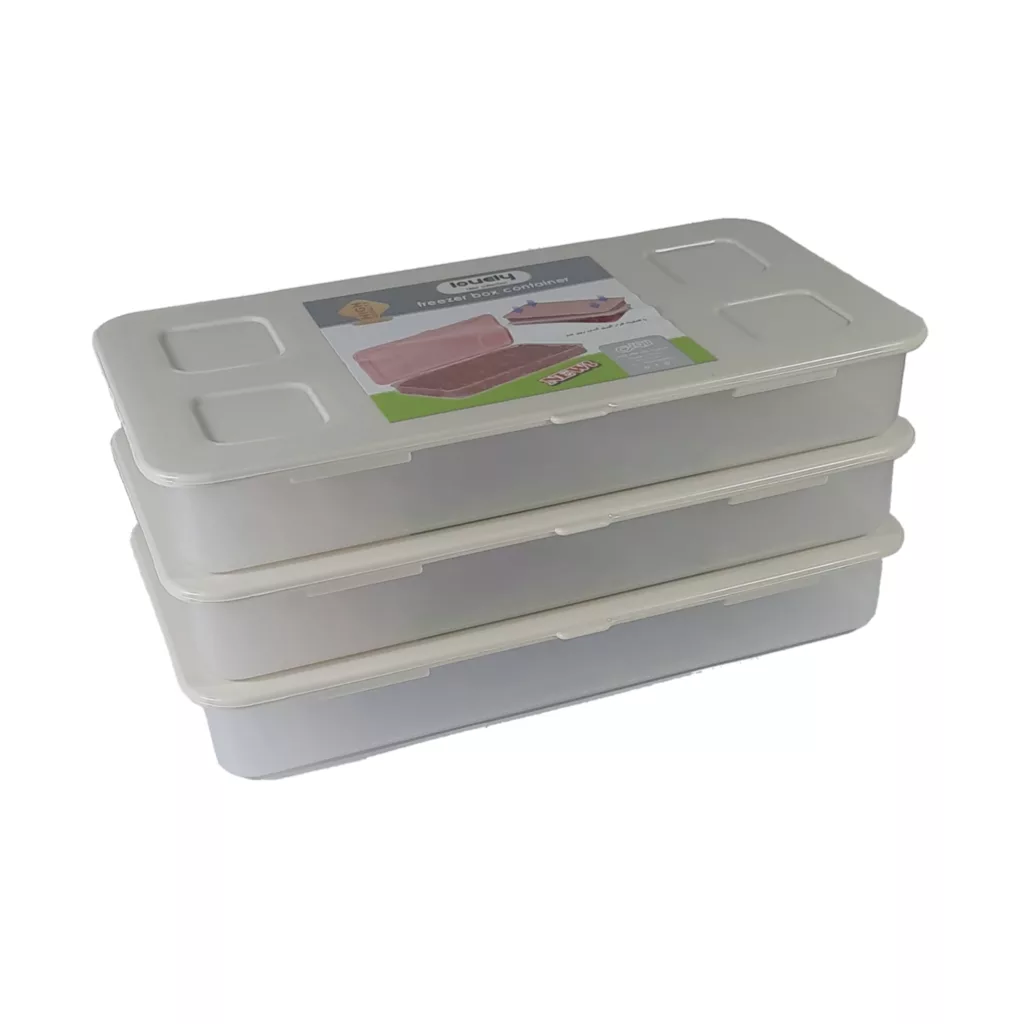 ظرف نگهدارنده  لاولی مدل ساده فریزری بسته 3 عددی