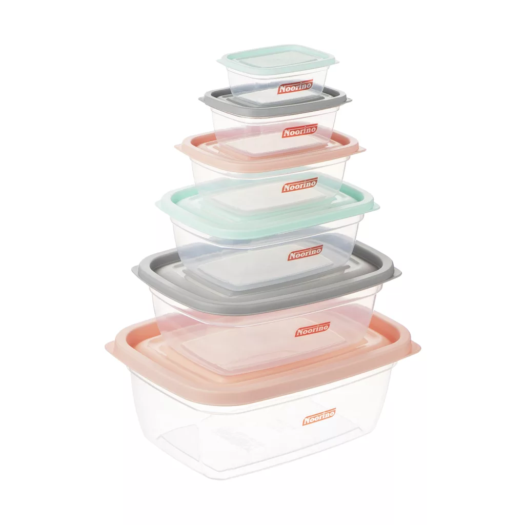 ظروف نگهدارنده نورینو مدل لاله مجموعه 6 عددی