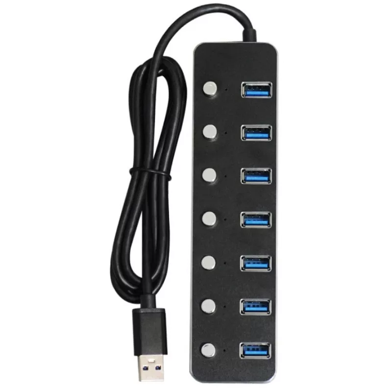 هاب 7 پورت USB3.0 کی نت مدل K-HUAMH10P7