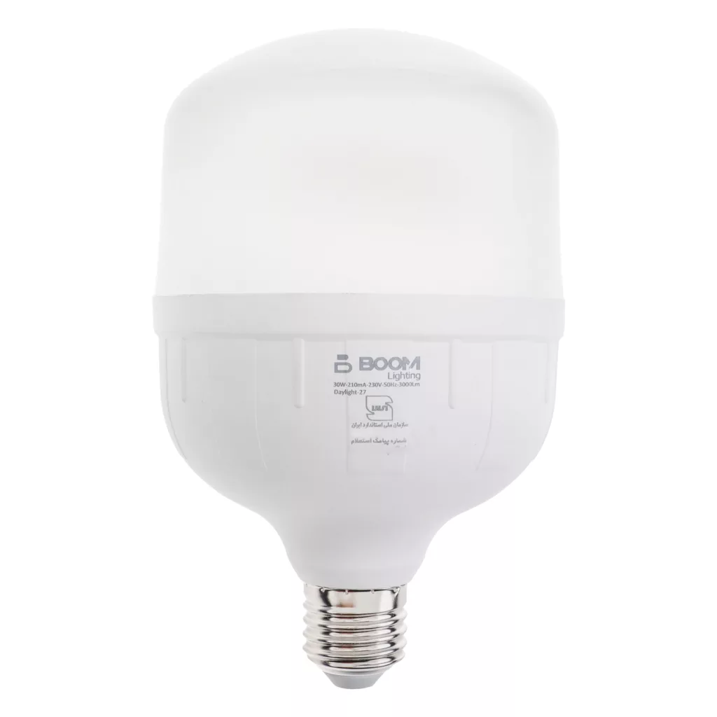 لامپ ال ای دی 30 وات بوم لایتینگ مدل استوانه‌ای پایه E27