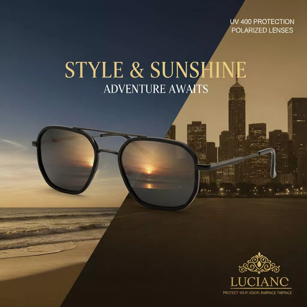 عینک آفتابی مربعی لوسیانو مدل P 9589 C1