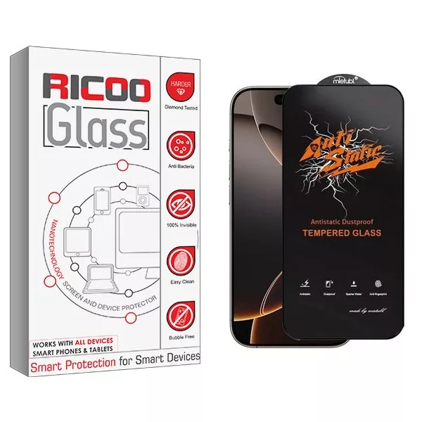 محافظ صفحه نمایش ریکو مدل RiC2newpkg Antistatic مناسب برای گوشی موبایل اپل iPhone 16 Pro Max