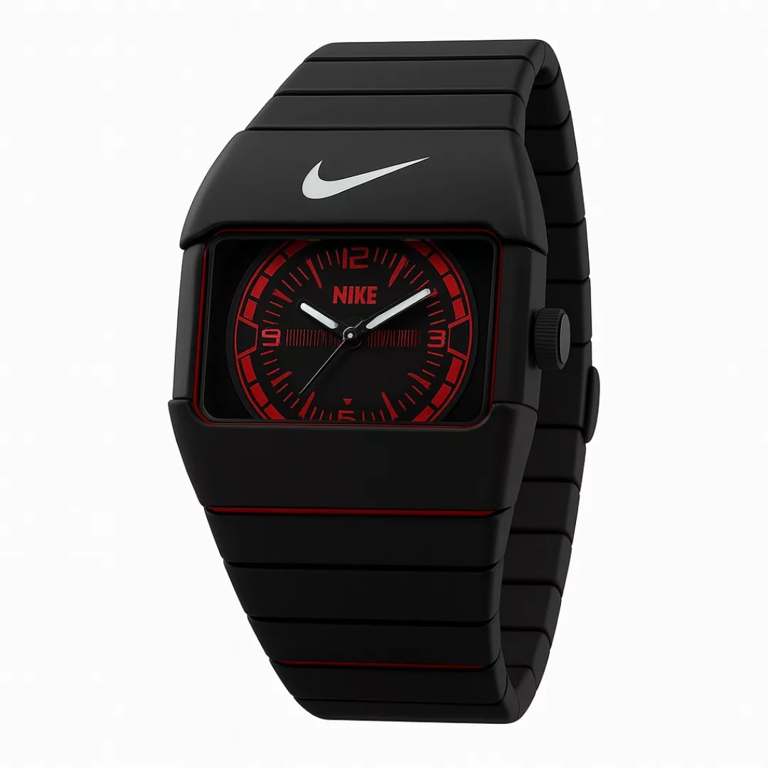 ساعت مچی عقربه‌ای کوارتز مردانه مدل اسپرت بند کربنی سبک قفل مخفی کد ۴