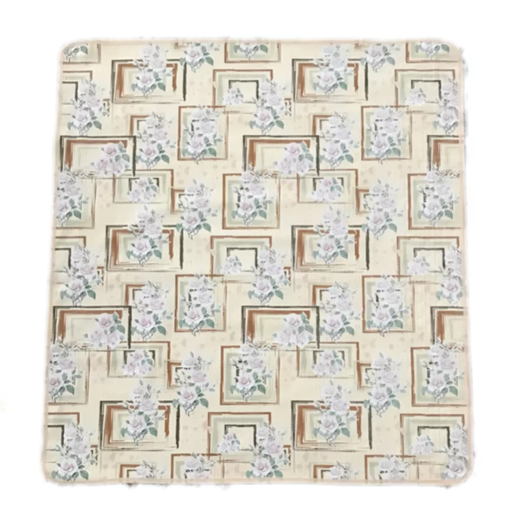 سفره 6 نفره مدل آوا طرح 2 رو سایز 140×100 سانتی متر کد 05