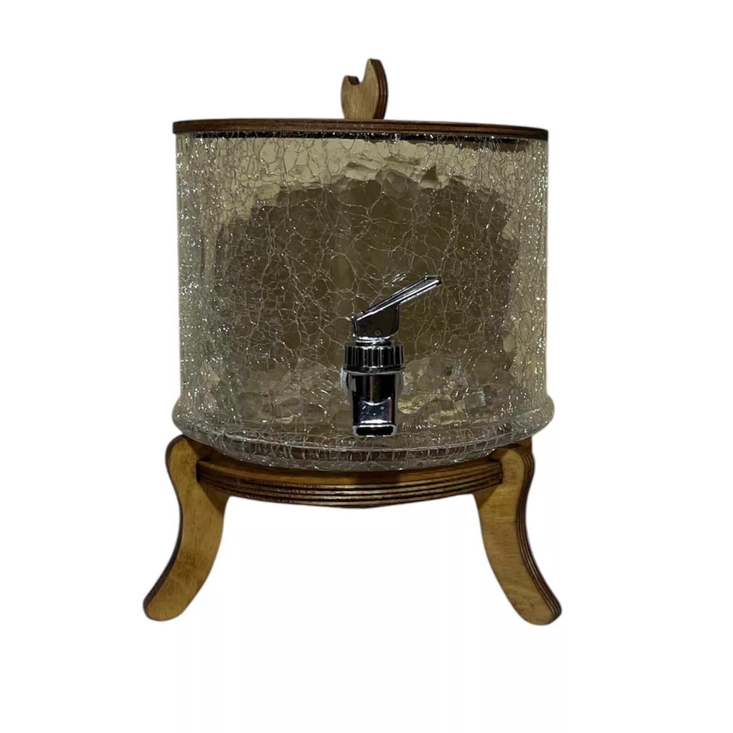 کلمن مدل شیشه ایی ترک کراکل گنجایش ۴.۵ لیتر