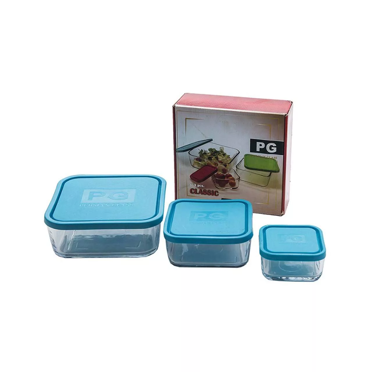 ظرف نگهداره کاوه مدل کلاسیک بسته 3 عددی