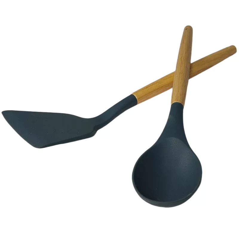 کفگیر و ملاقه 2 پارچه مدل سیلیکونی کد OTL39