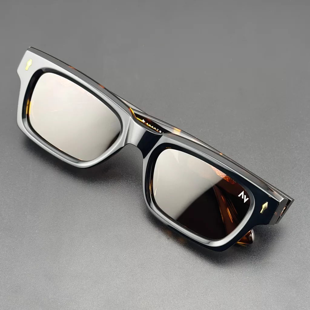 عینک آفتابی مستطیلی آلبرت وگ مدل S3210۸C2 Acetate Avantgarde Visionary