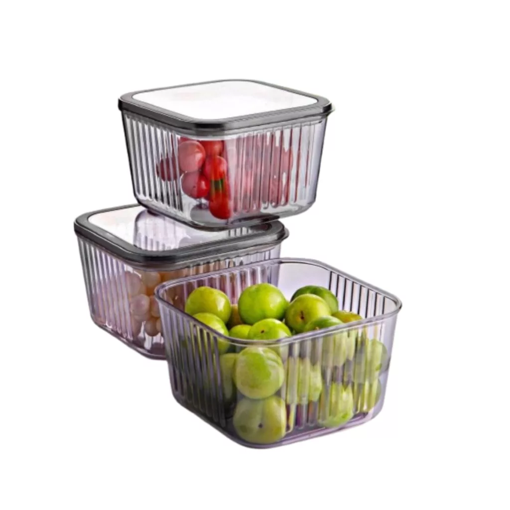 ظرف نگهدارنده مدل nandy home مجموعه 3 عددی