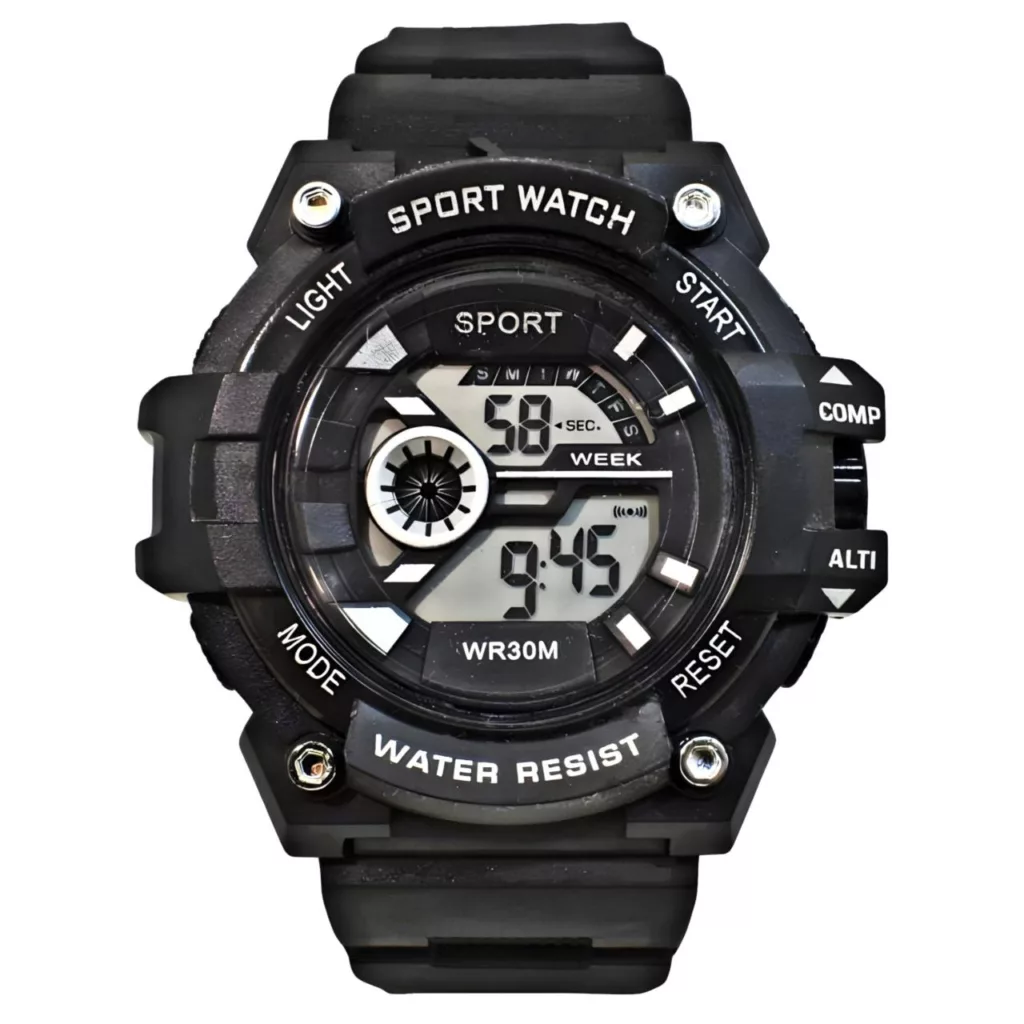 ساعت مچی دیجیتال مردانه مدل تک زمانه