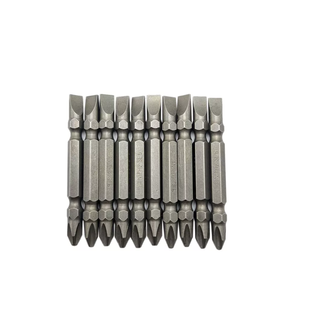 سری پیچ گوشتی یک سر چهارسو یک سر دو سو عرفان مدل  PH2 SL6 بسته 10 عددی