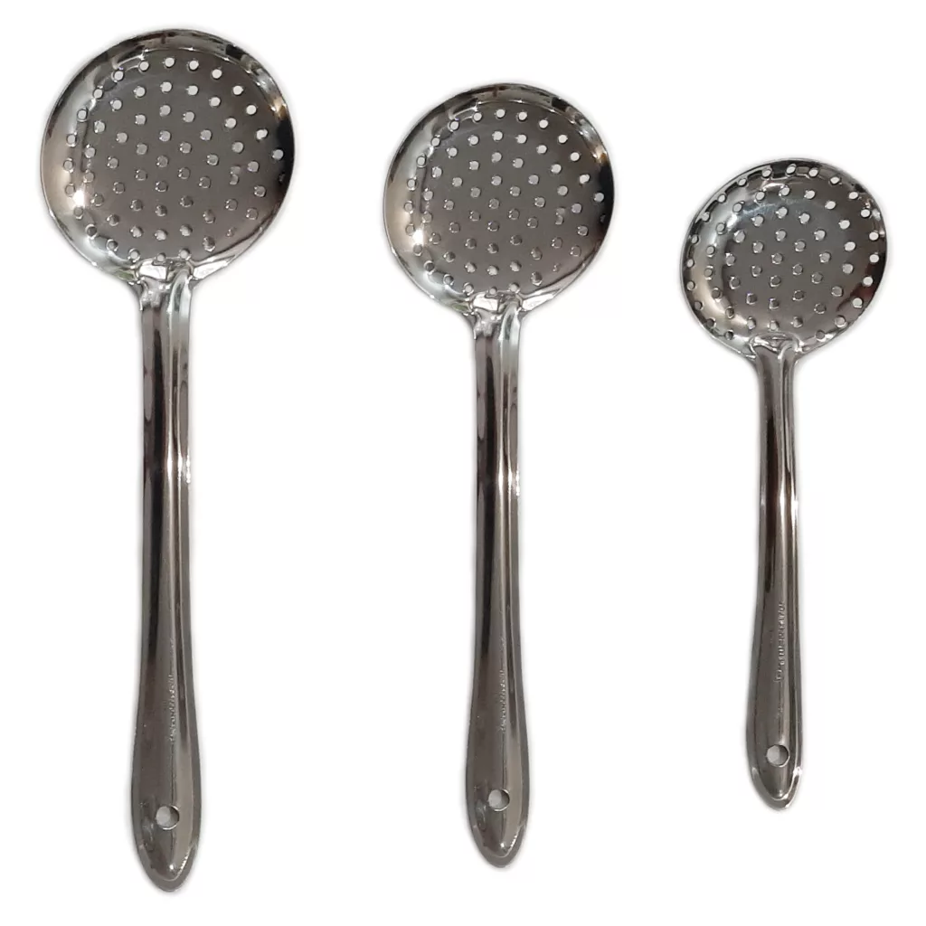 سرویس کفگیر مدل سوراخ دار هندی مجموعه 3 عددی