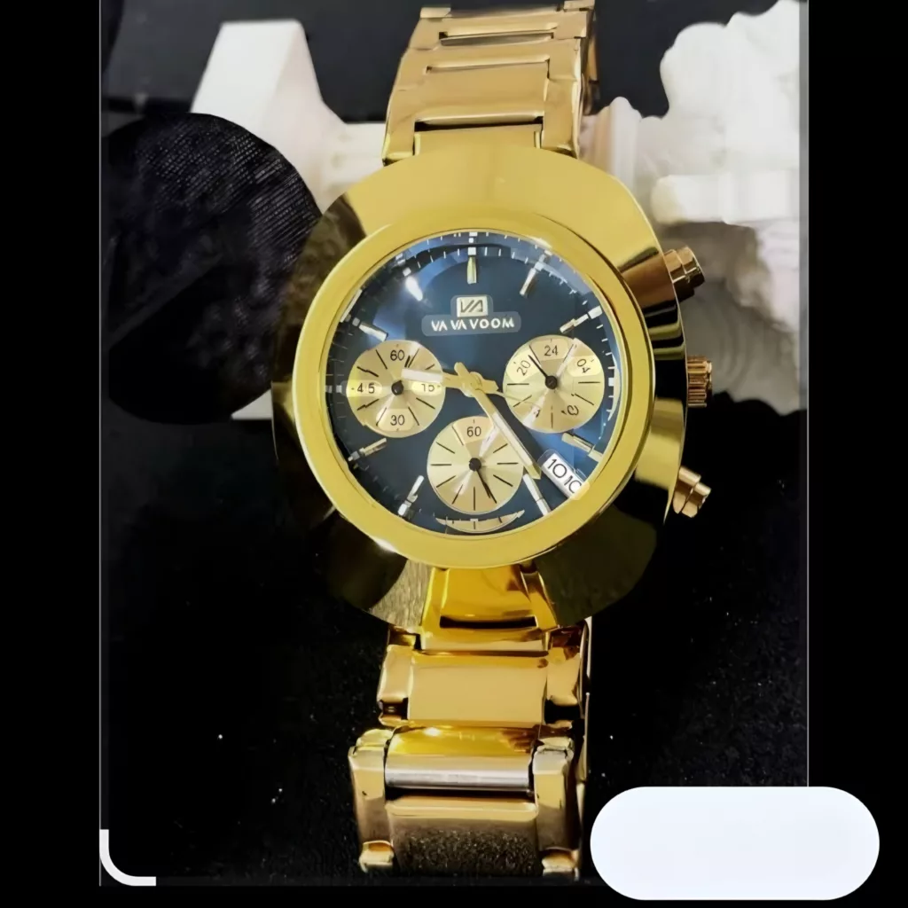 ساعت مچی عقربه‌ای کوارتز مردانه وا وا ووم مدل کلاسیک سه‌ موتور فعال کرنوگراف بند استیل کد ۳