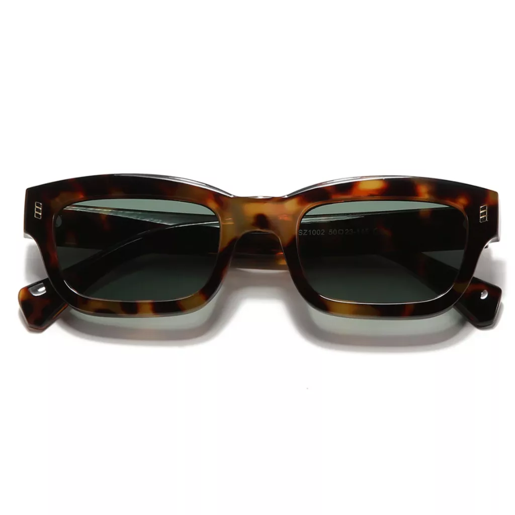عینک آفتابی مستطیلی مدل SZ 1002 Leopard Emerald
