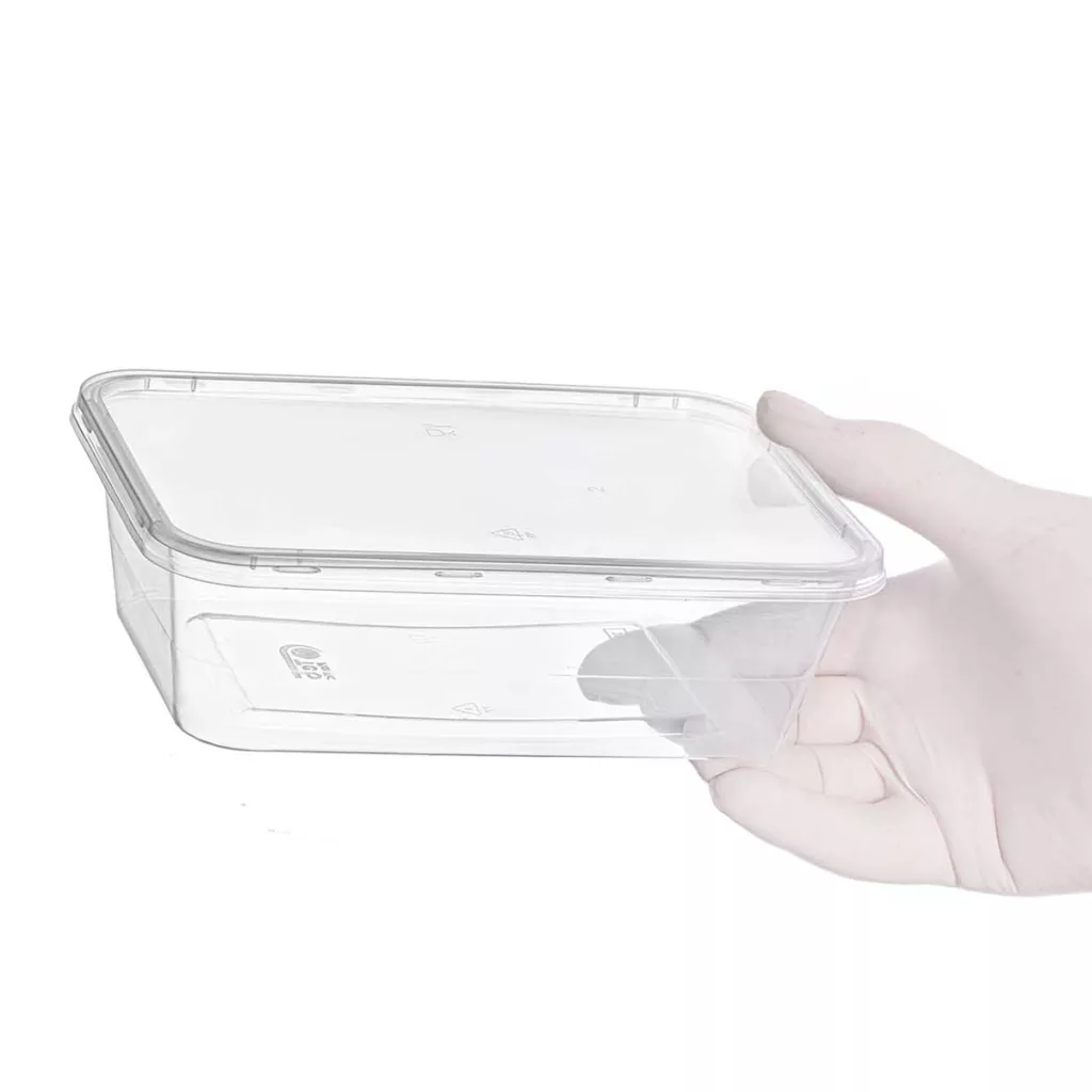 ظرف نگهدارنده مدل فریزری و مایکروویوی طرح شفاف کد 750cc بسته 15 عددی