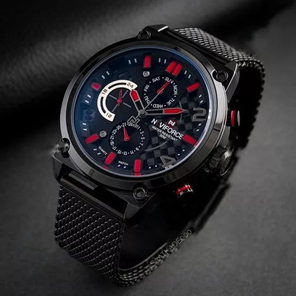 ساعت مچی عقربه‌ای کوارتز مردانه نیوی فورس مدل فول تایم NF9068