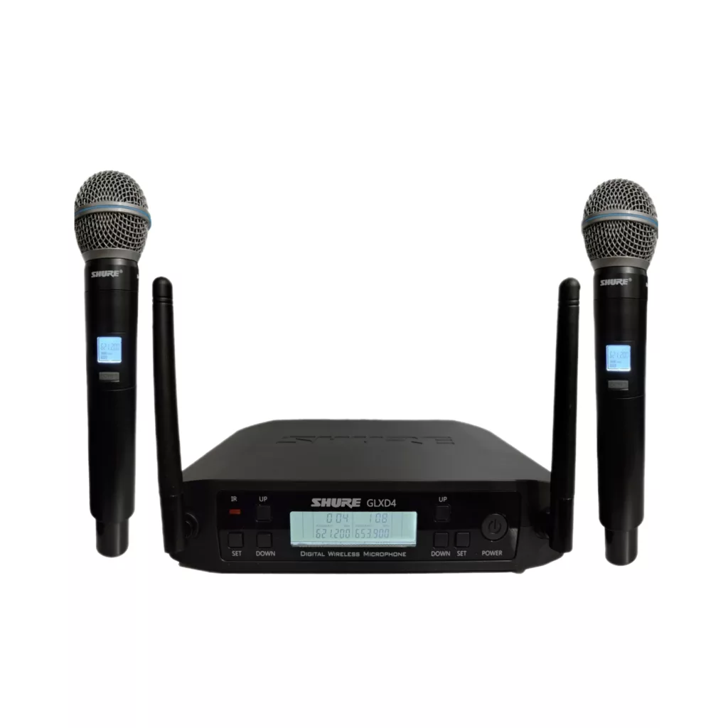 میکروفن بی سیم 2 کانال مدل شور GLXD4