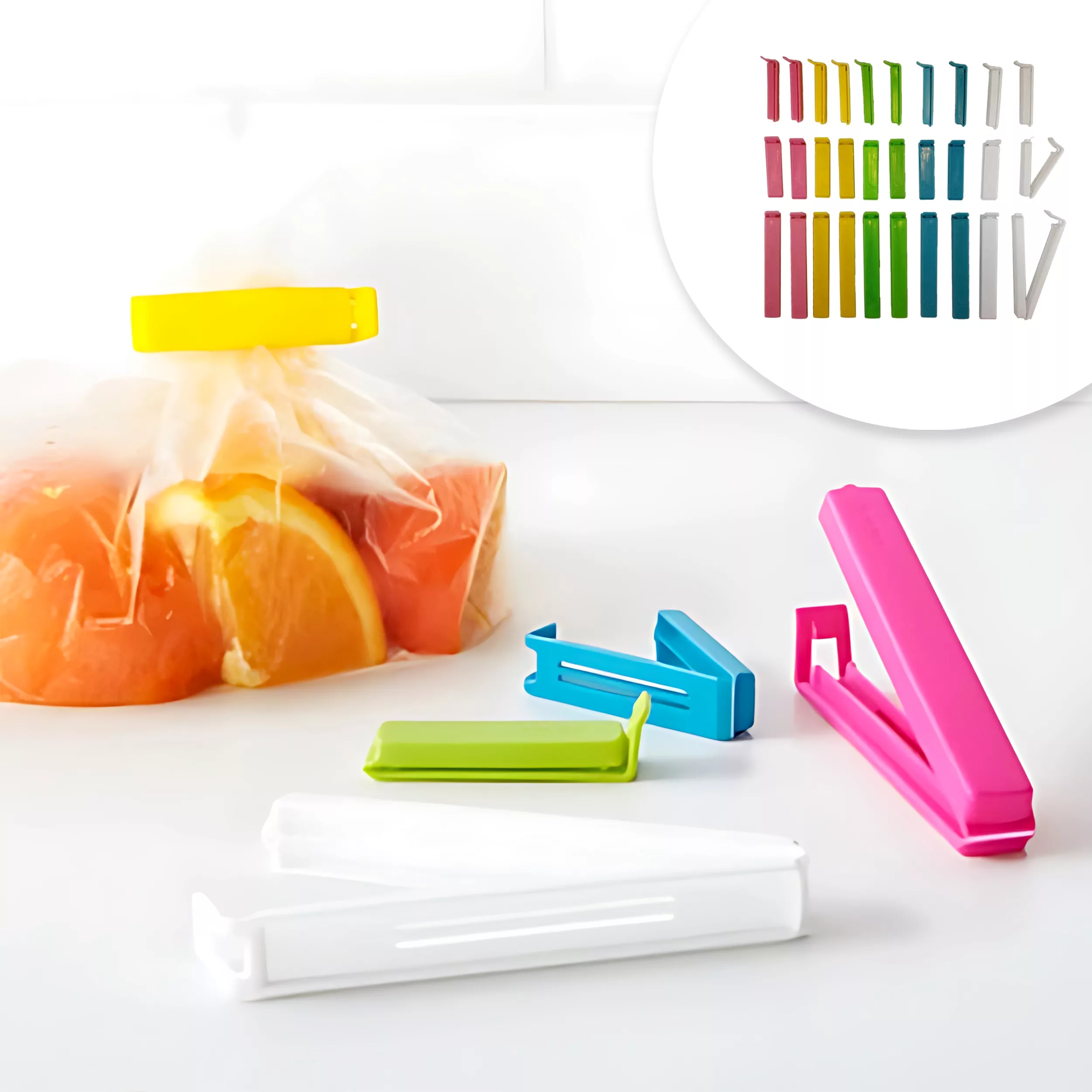 گیره کیسه مدل BEVARA کد 1218 مجموعه 30 عددی