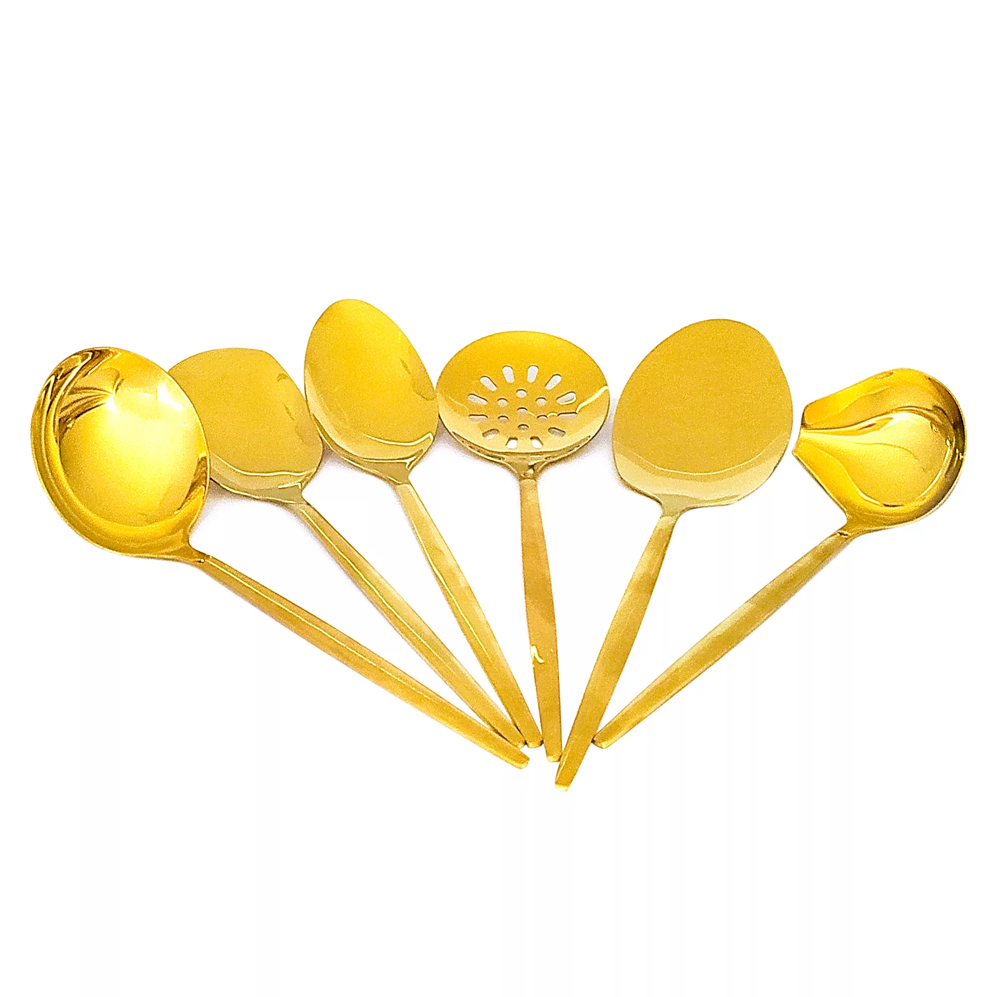 سرویس کفگیر و ملاقه 6 پارچه مدل دوناگلد