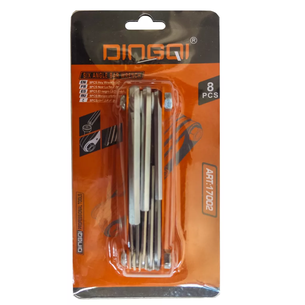 آچار آلن ستاره ای دینگشی مدل ART – 17003 مجموعه 8 عددی