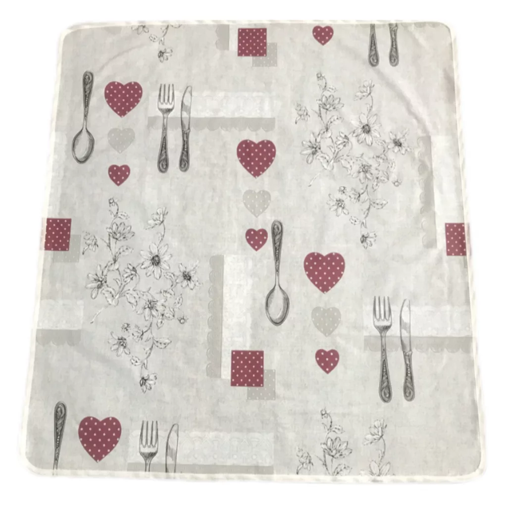 سفره 4 نفره مدل ماژستیک طرح 2 رو سایز 100×100 سانتی متر کد 04