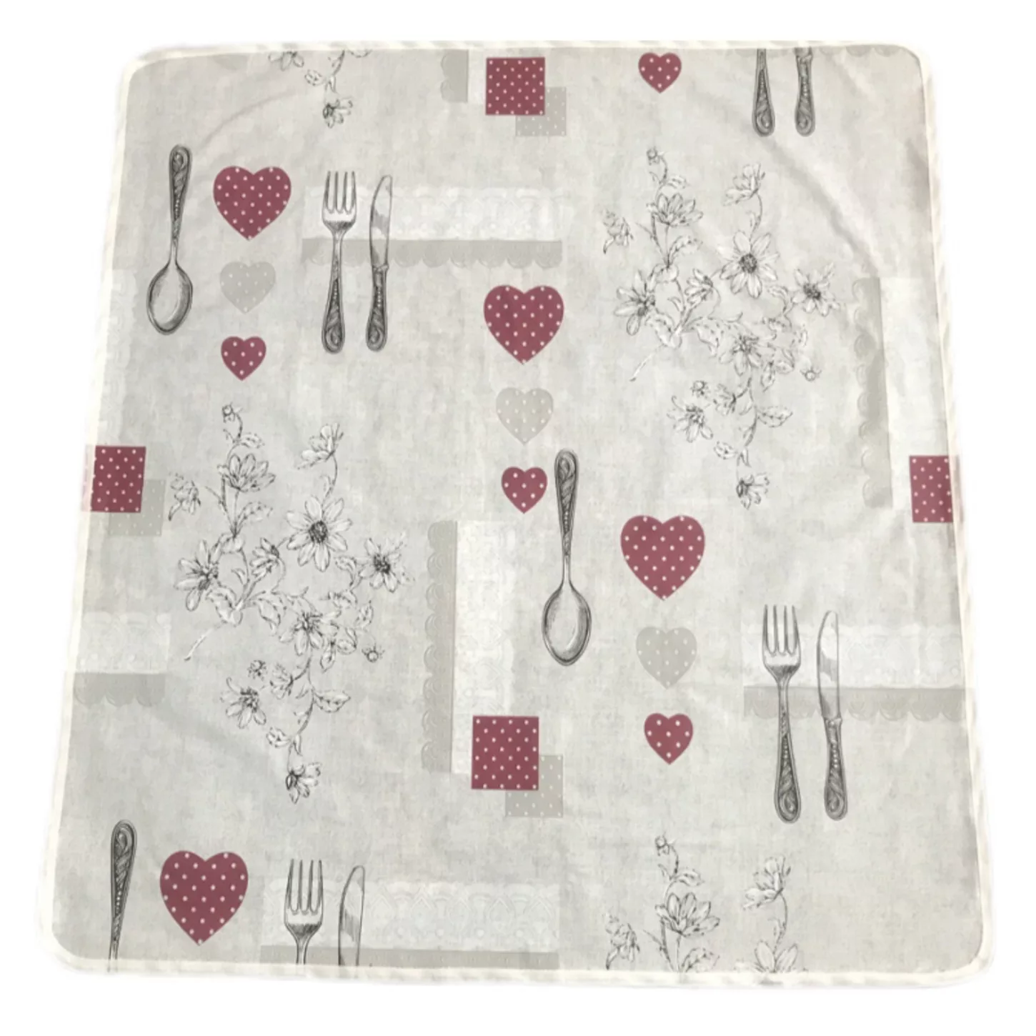 سفره 4 نفره مدل ماژستیک طرح 2 رو سایز 100×100 سانتی متر کد 04