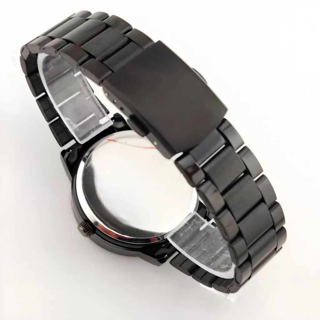 ساعت مچی عقربه‌ای مردانه کوارتز مدل تک موتوره بند فلزی صفحه چرخان