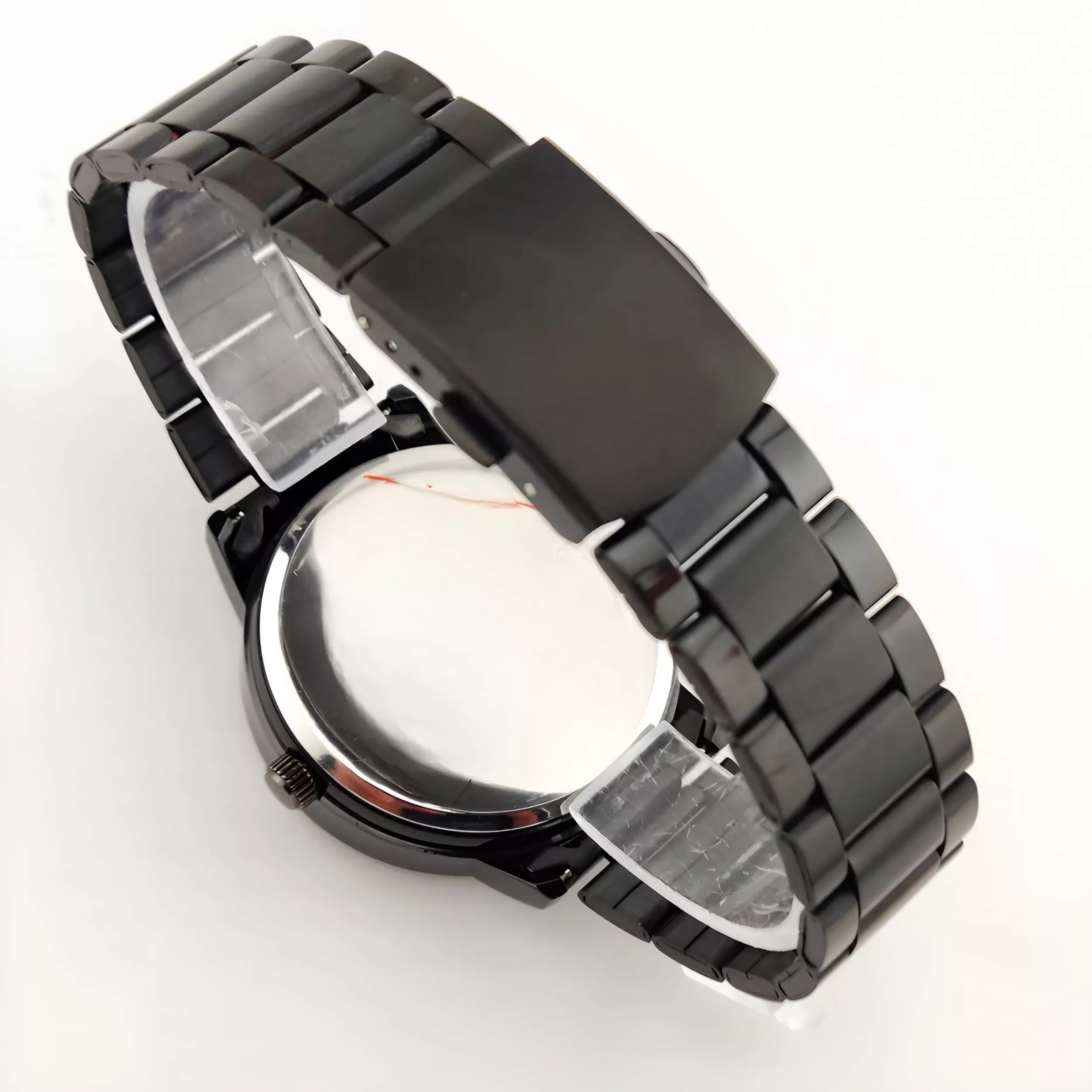 ساعت مچی عقربه‌ای مردانه کوارتز مدل تک موتوره بند فلزی صفحه چرخان