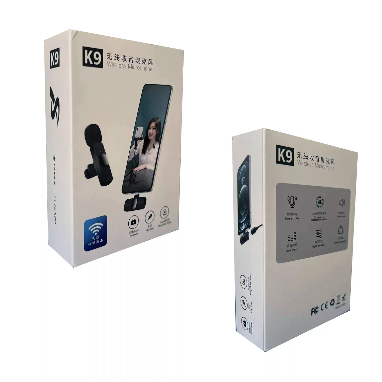 میکروفن یقه ای مدل K9 Type-C