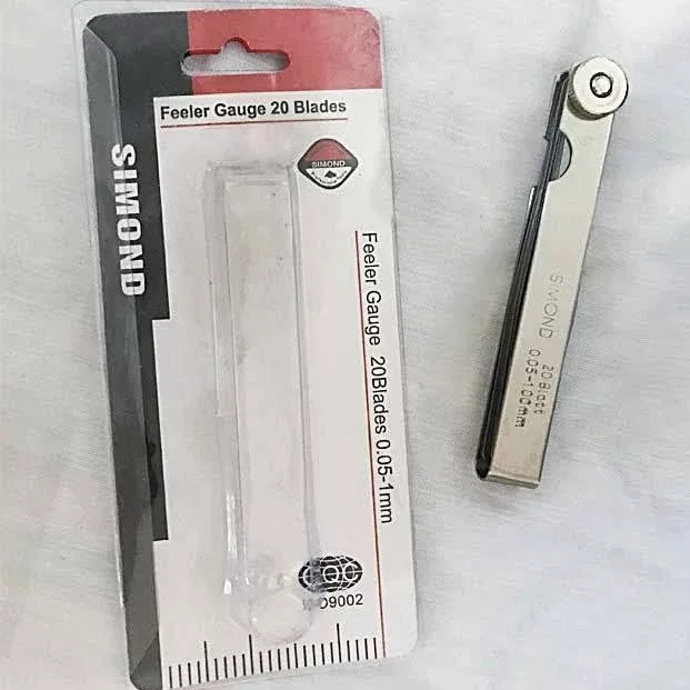 آچار فیلر سیموند مدل AJ-SIMOND-20PCS مجموعه‌ 20 عددی