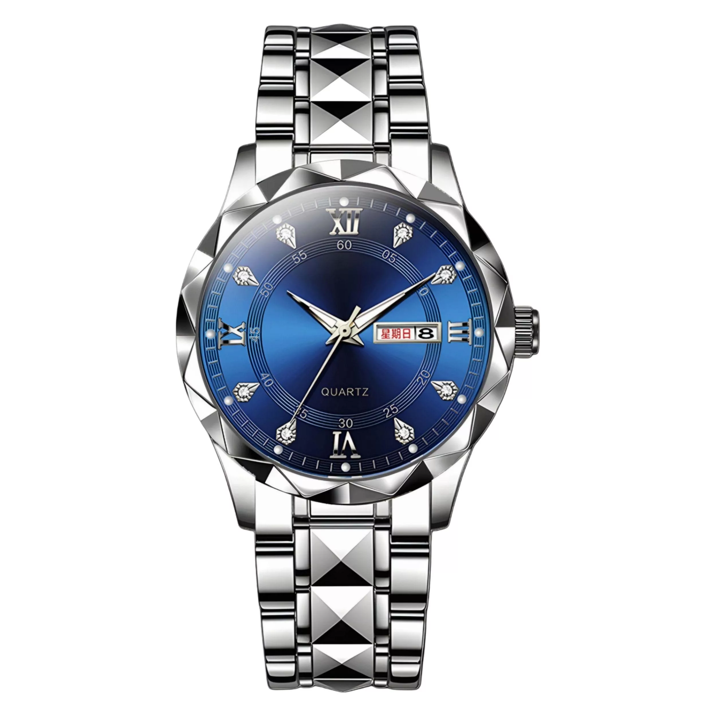 ساعت مچی عقربه‌ای کوارتز مردانه مدل کلاسیک دی دیت بند استیل کد C1.4