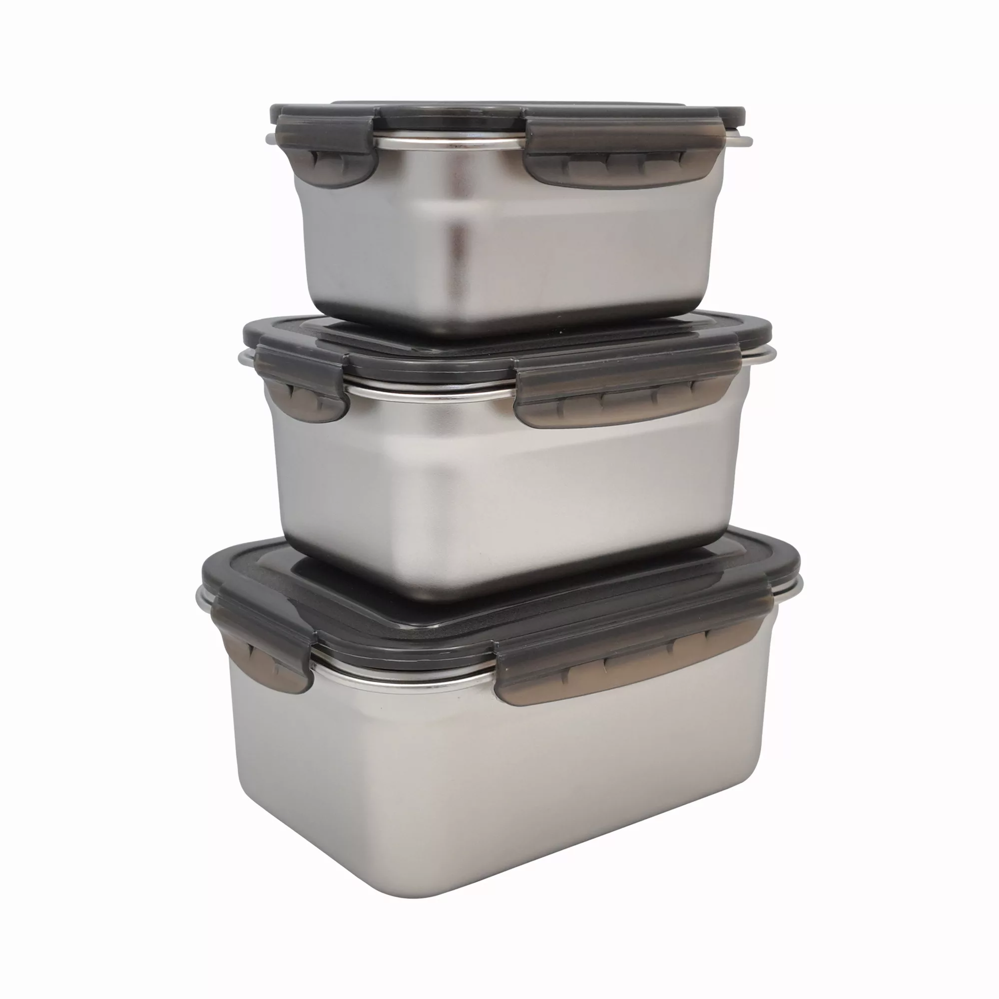 ظرف نگهدارنده غذا یونیک لایف استایل  مدل گلد بسته 3 عددی