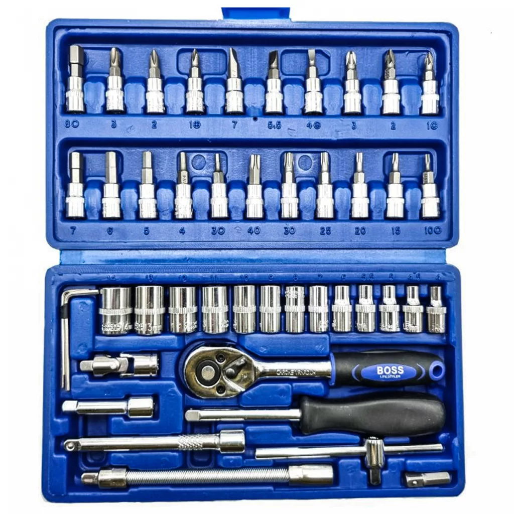 مجموعه 46 عددی آچار بکس باس مدل FLH -147