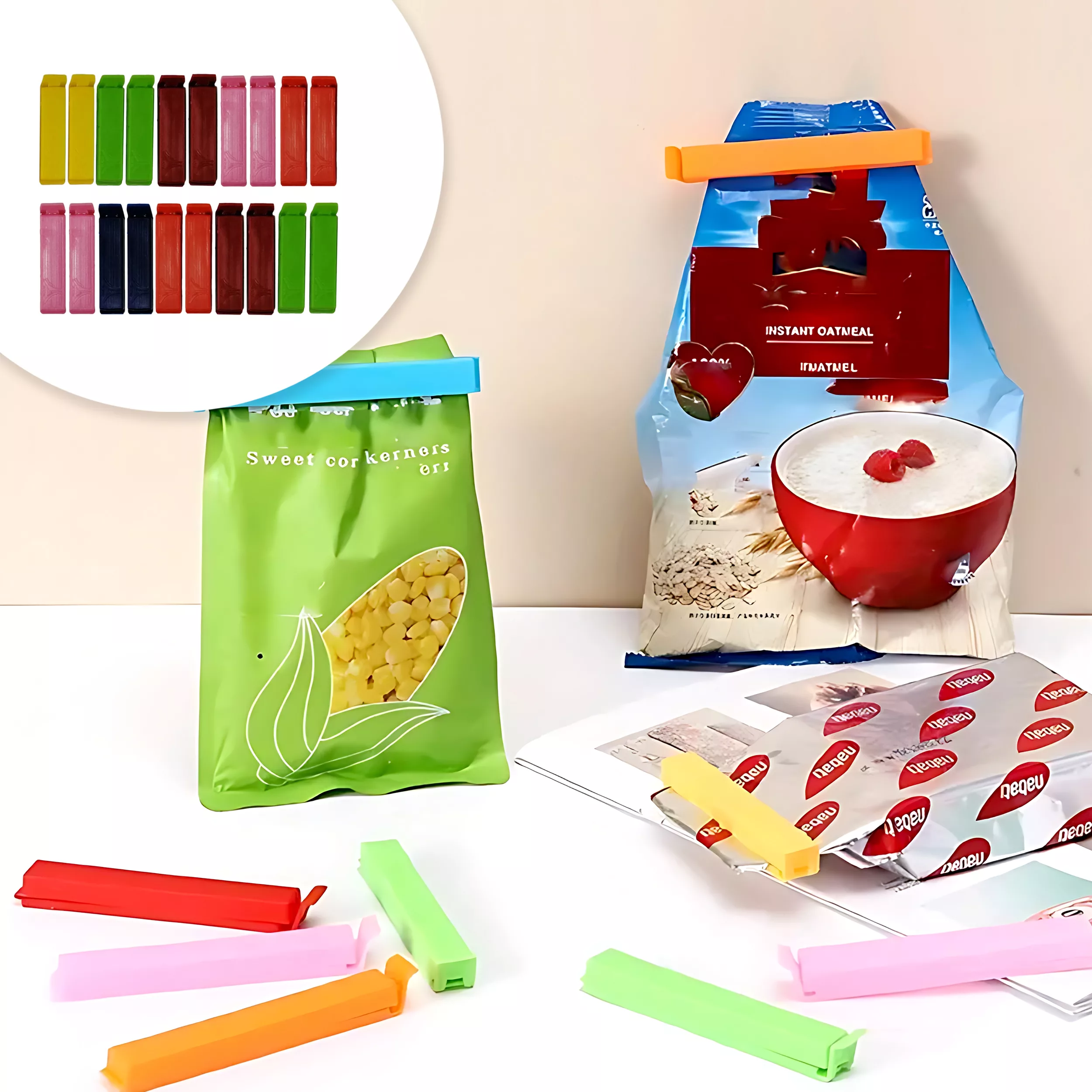 گیره کیسه مدل BEVARA2 کد 1119 مجموعه 20 عددی