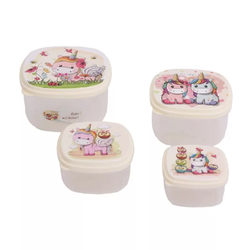 ظرف نگهدارنده زیبا کد ziba-65 مجموعه چهار عددی