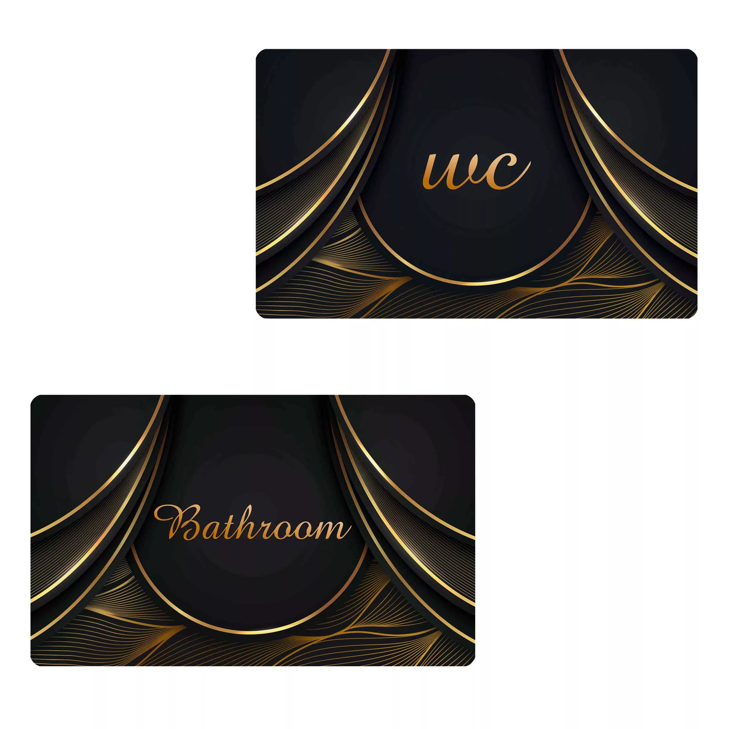 پادری طرح حمام و سرویس بهداشتی کد D40910 سایز 76x46 سانتی متر مجموعه دو عددی