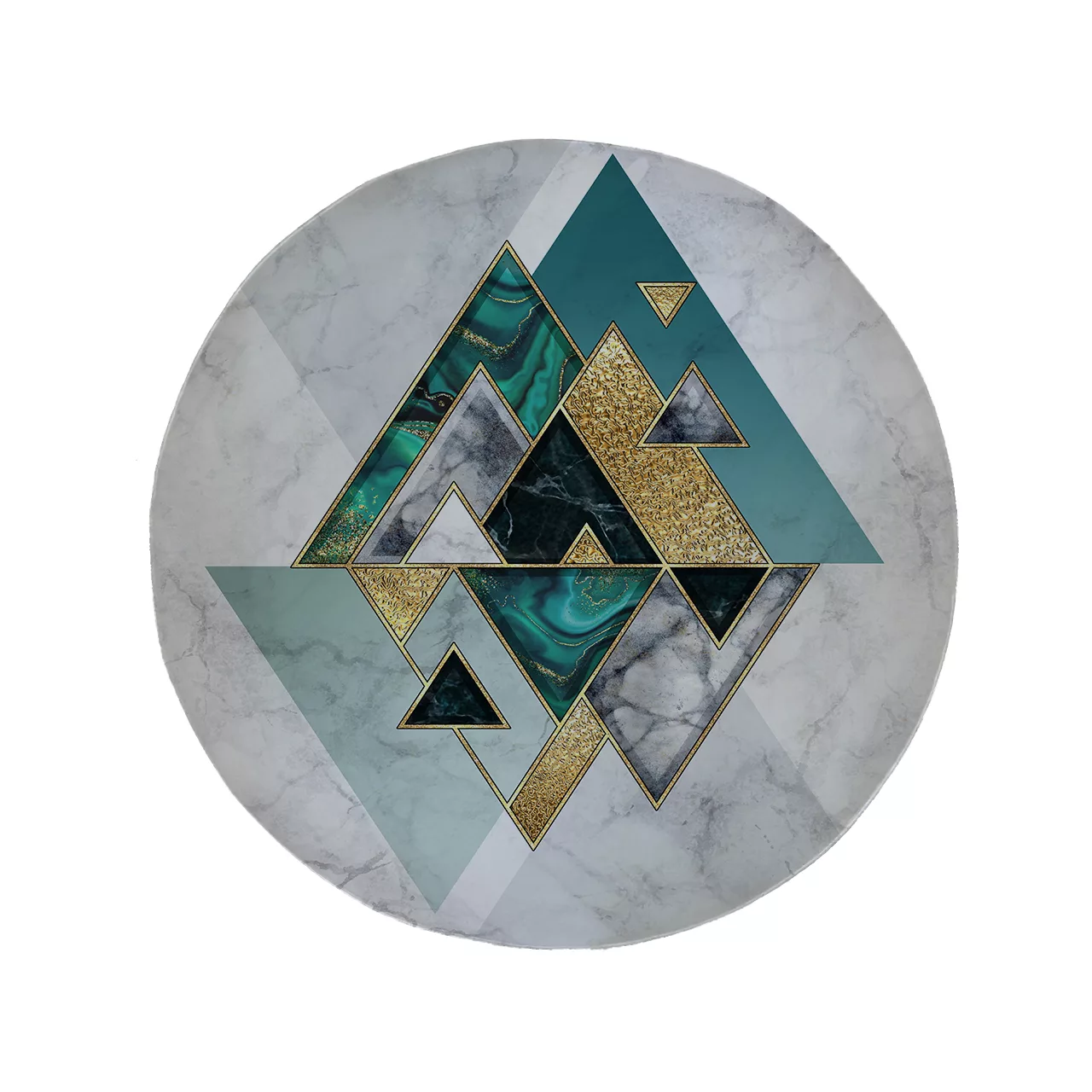 پادری مدل دایره طرح سنگ کد 8602 سایز 90 × 90 سانتی متر