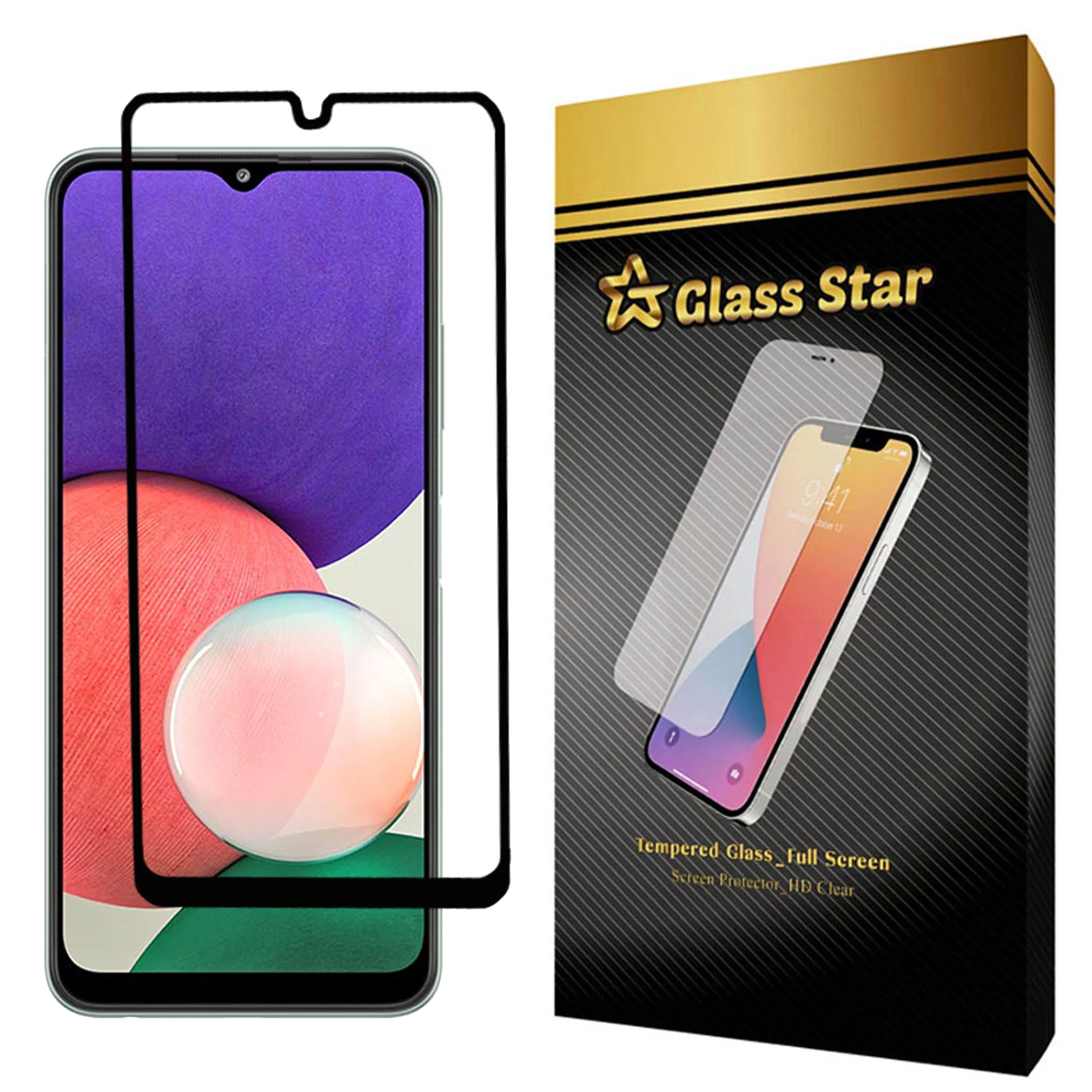 محافظ صفحه نمایش سرامیکی گلس استار مدل CRGA-Glass مناسب برای گوشی موبایل سامسونگ Galaxy A22 4G