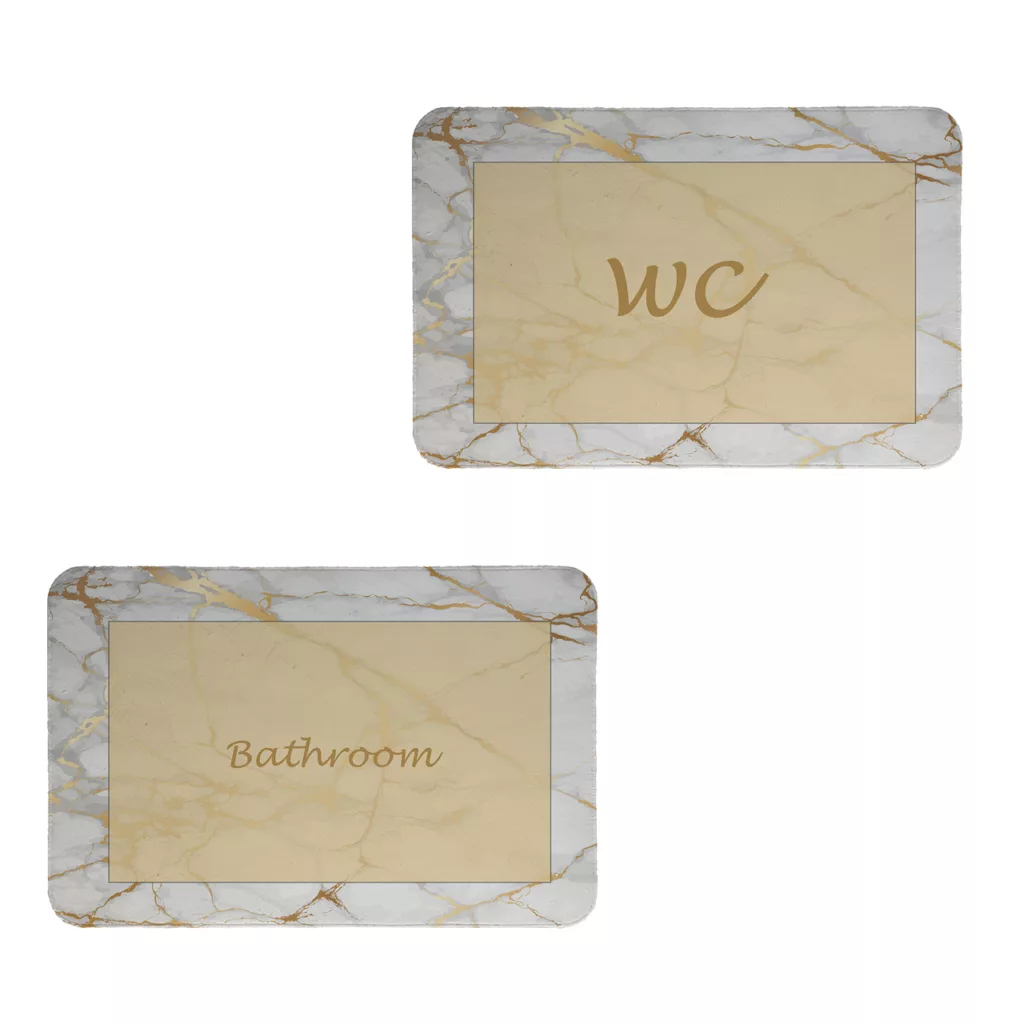 پادری طرح حمام و سرویس بهداشتی کد 8717 سایز 60×40 سانتی متر مجموعه دو عددی