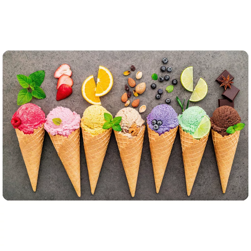 پادری طرح آشپزخانه مدل بستنی قیفی m4-620 سایز 46×76 سانتی متر