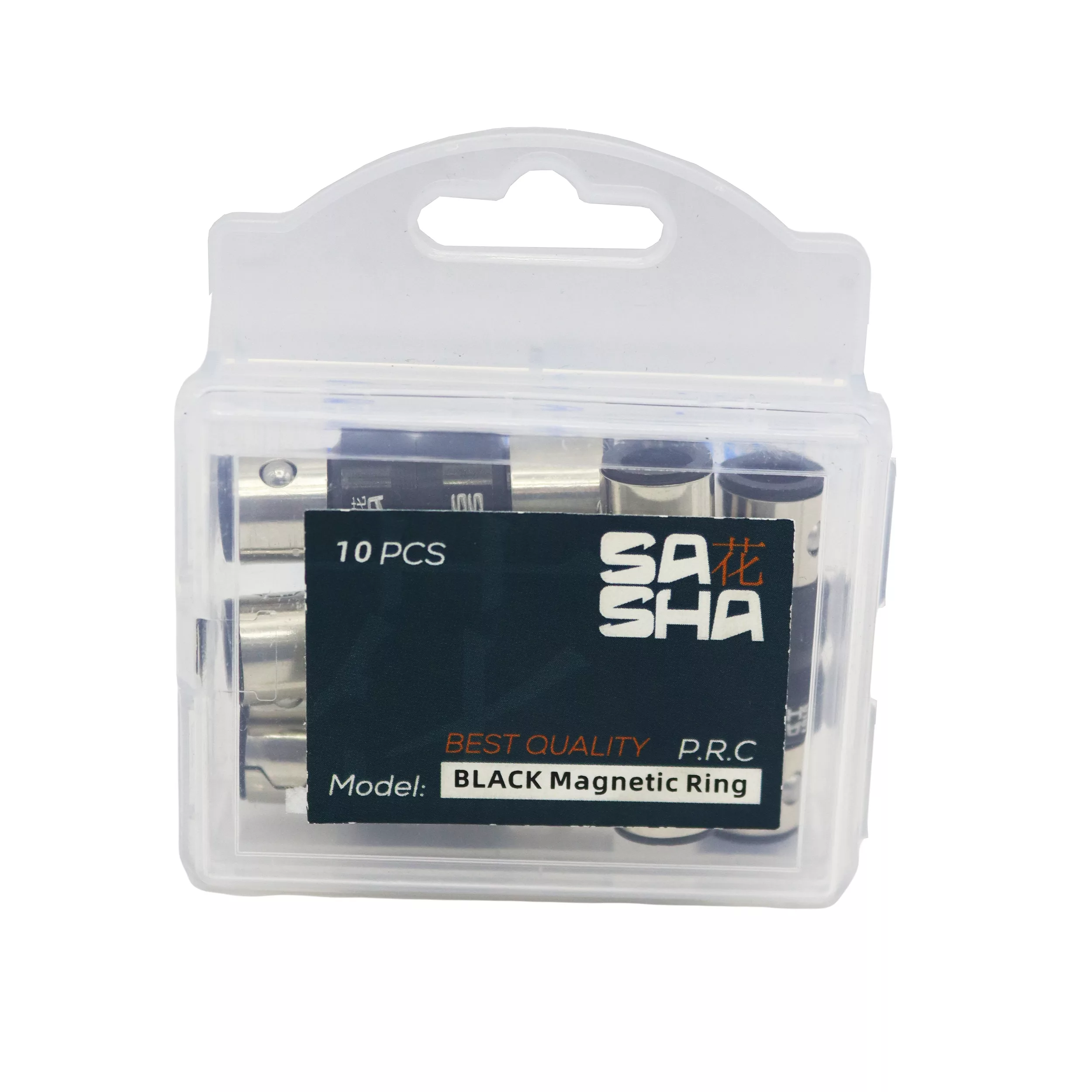 حلقه سر پیچ گوشتی مدل مغناطیسی YP-BLACK Magnetic Ring-1/4 مجموعه 10 عددی