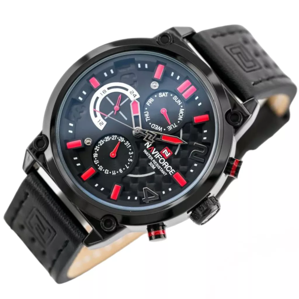 ساعت مچی عقربه‌ای کوارتز مردانه نیوی فورس مدل فول تایم NF9068