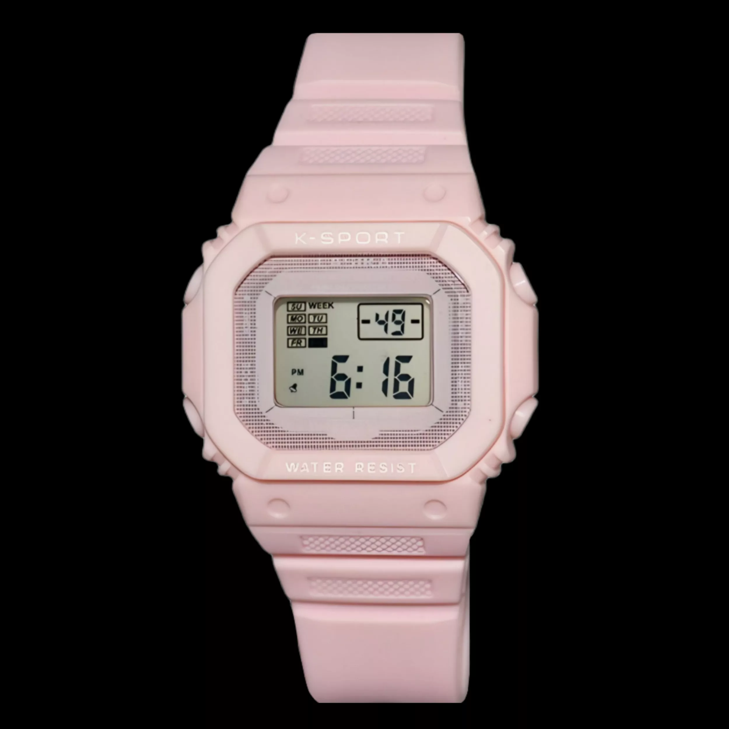 ساعت مچی دیجیتال لاسیکا مدل کوارتز تک زمانه بند پیو کرنومتر دار کد ۳