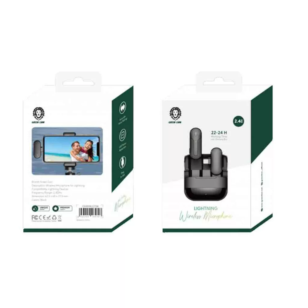 میکروفن یقه‌ای گرین لاین مدل GNWIRLGTBK